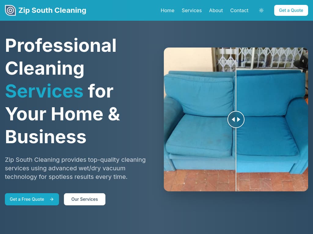 Zip South Cleaning project